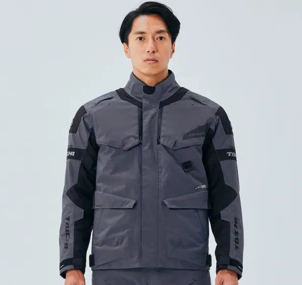 Motorcycle riding all season jacket with thermal liners and raincover CE level 2