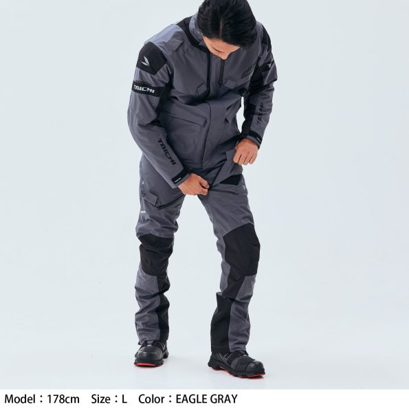 Motorcycle all season liner CE level 2 riding pants grey