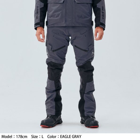 Motorcycle all season liner CE level 2 riding pants grey