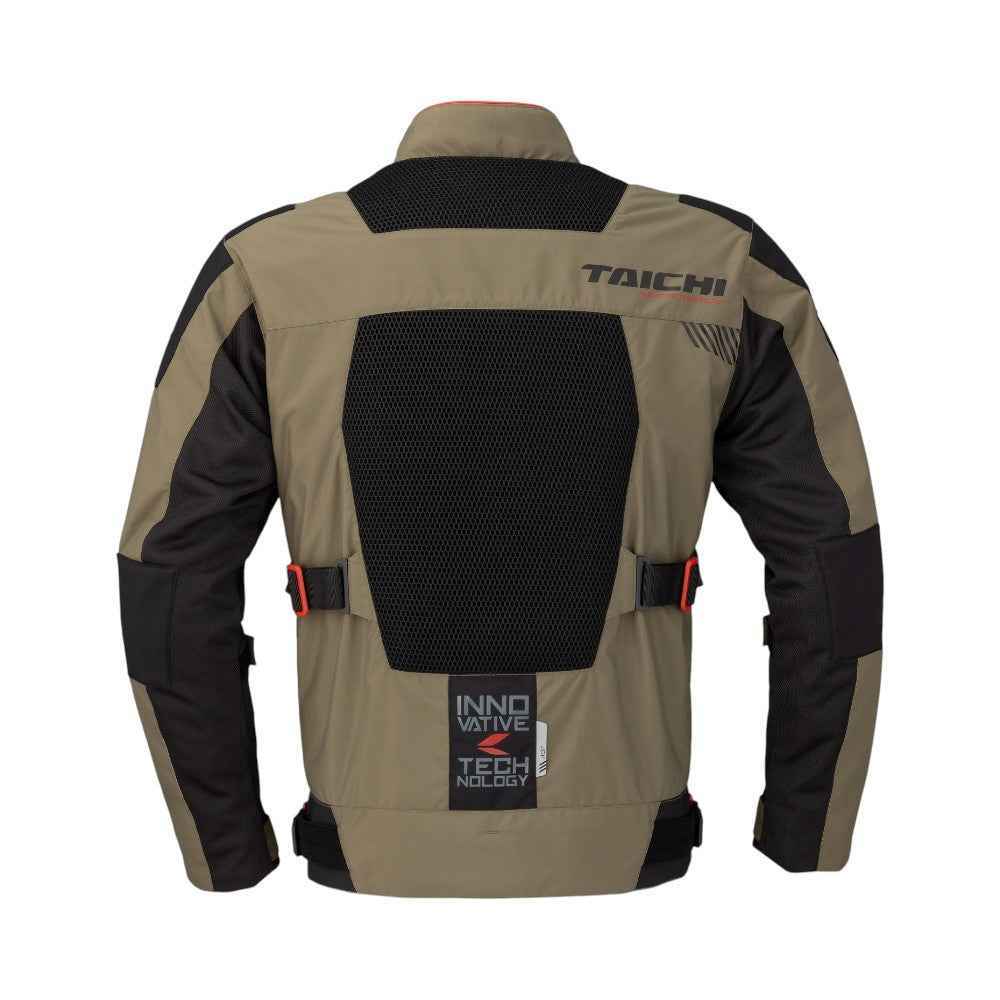 Motorcycle riding jacket 3D mesh khaki