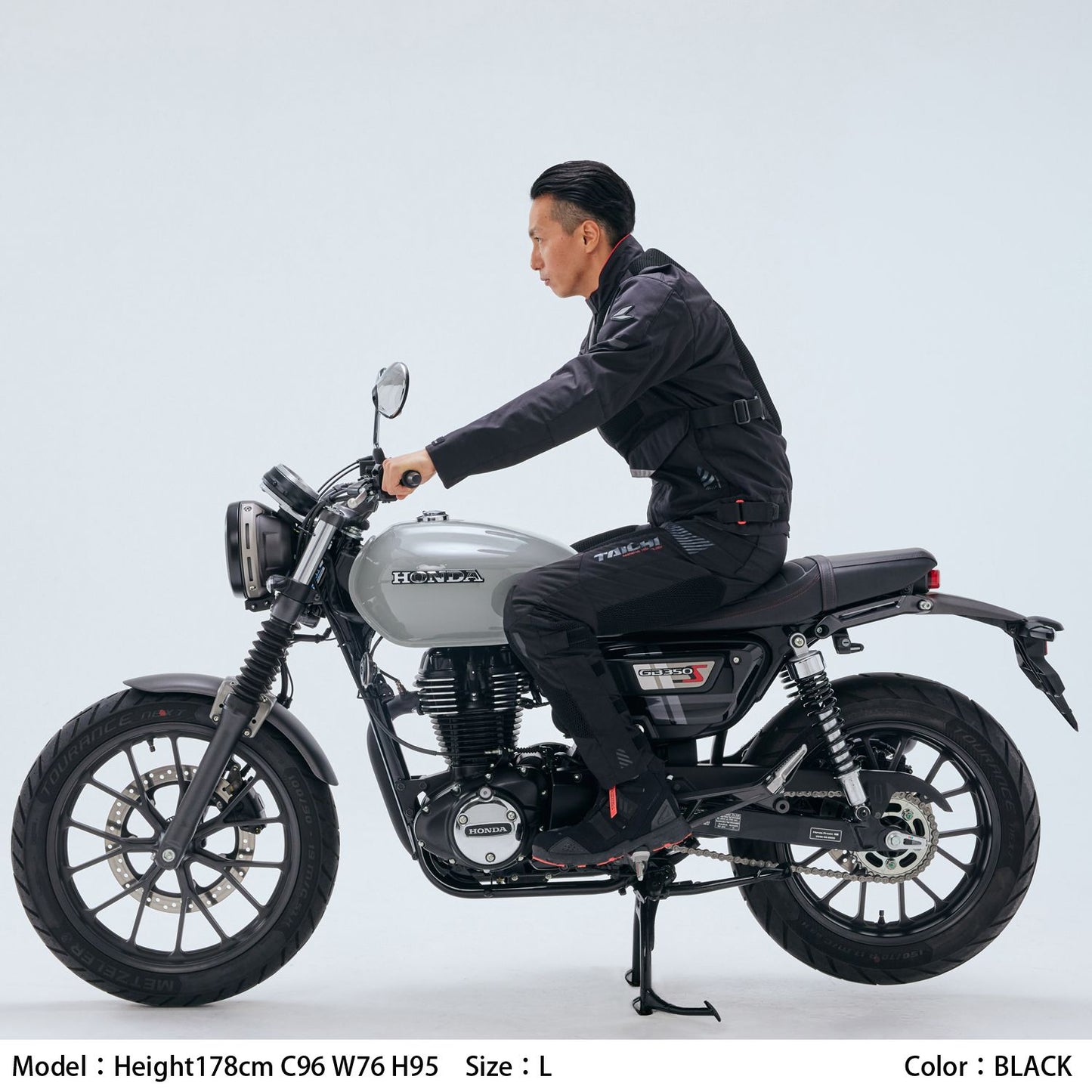 Motorcycle air mesh CE level 2 riding pants black