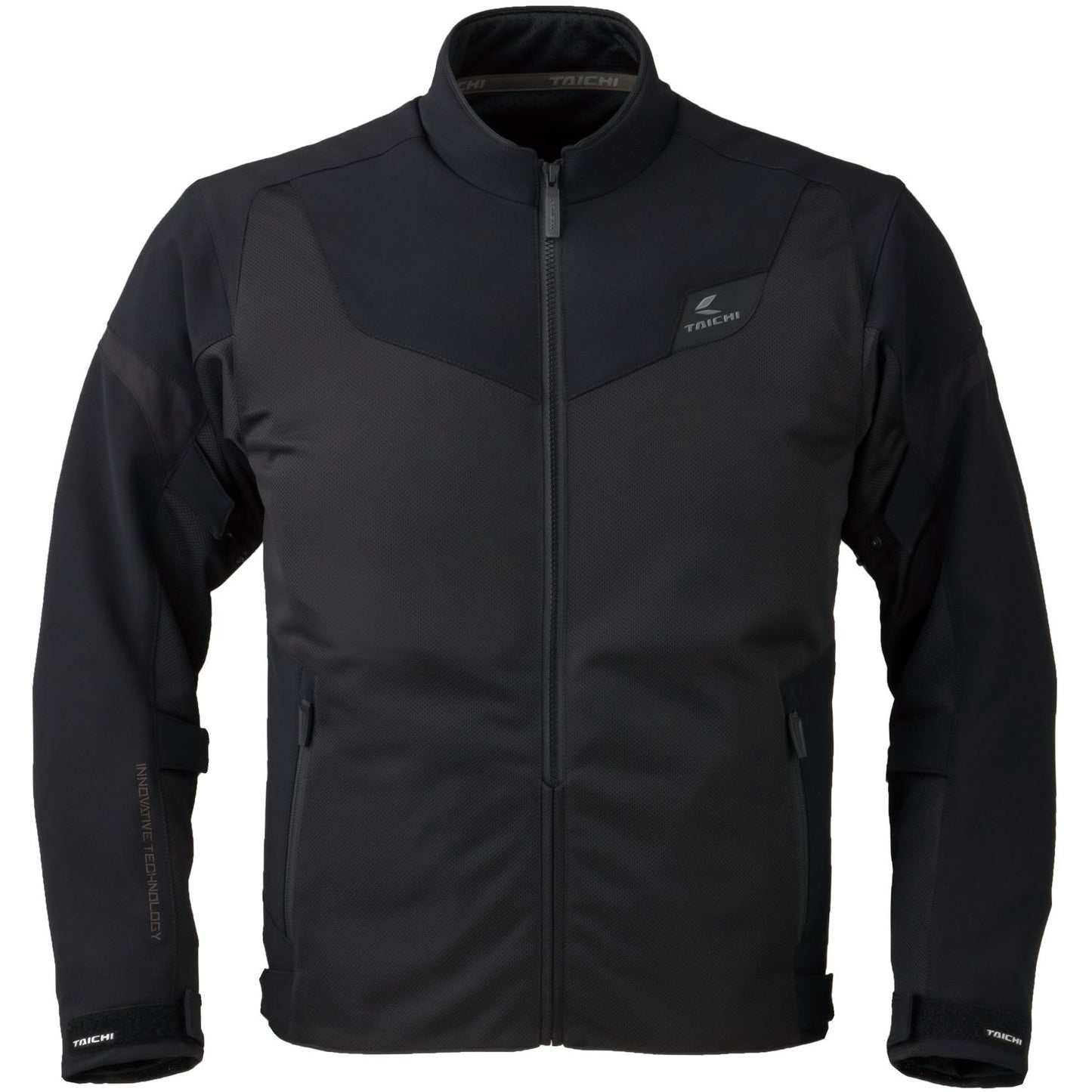 Motorcycle sporty mesh riding jacket CE level 2 black