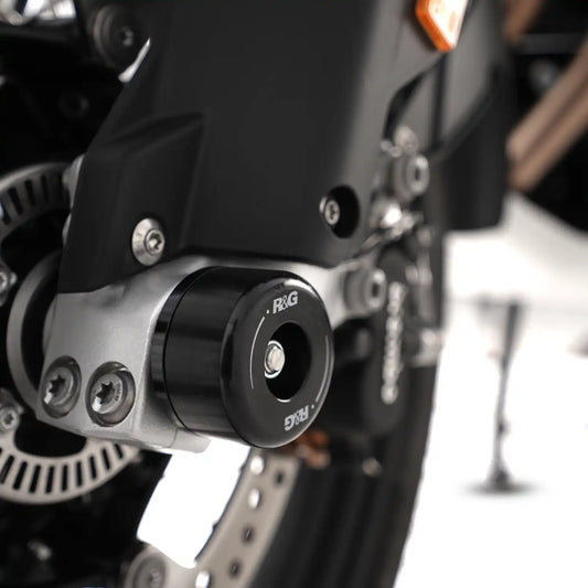 Motorcycle black fork protectors for BMW GS & XR series - variable models