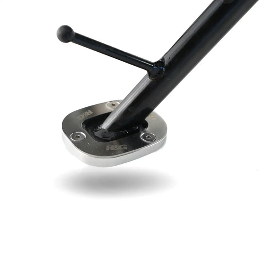 Motorcycle side stand / kick stand protector shoe  silver for honda NX500, cb300r, cb/cbr 650