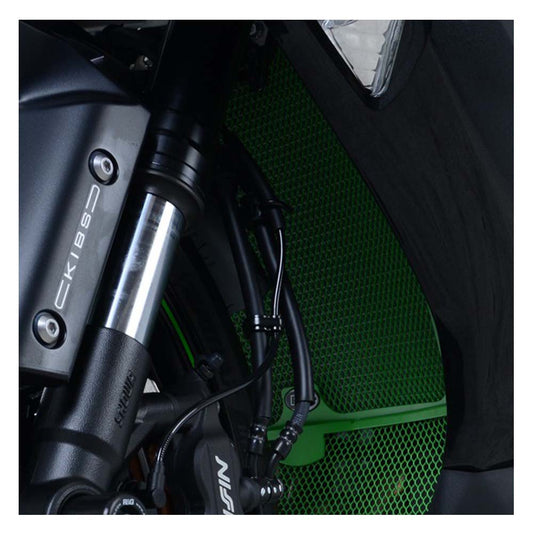 Motorcycle radiator guard green for kawasaki zx6r (2019+)
