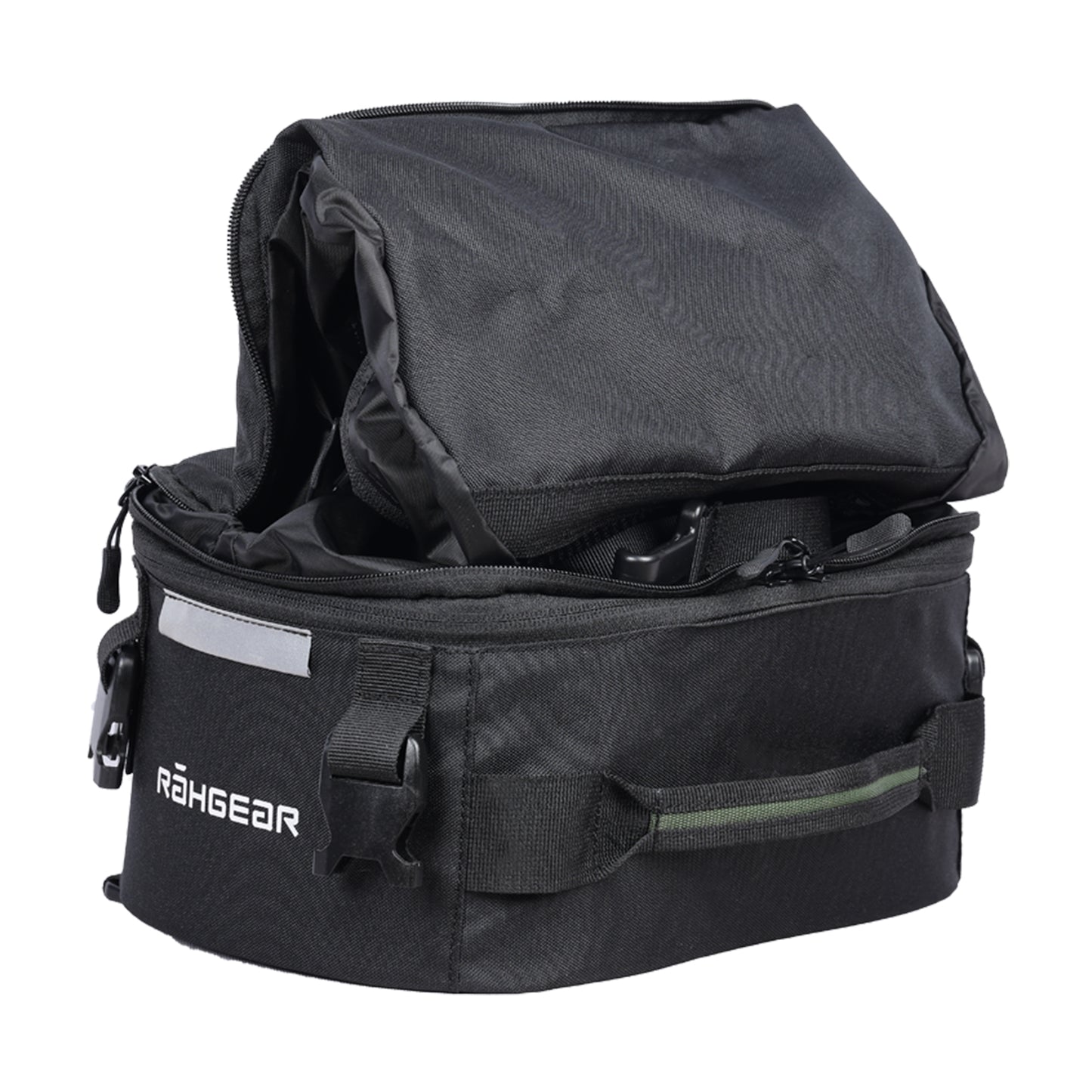 Motorcycle 10-40L black tail bag backpack convertible
