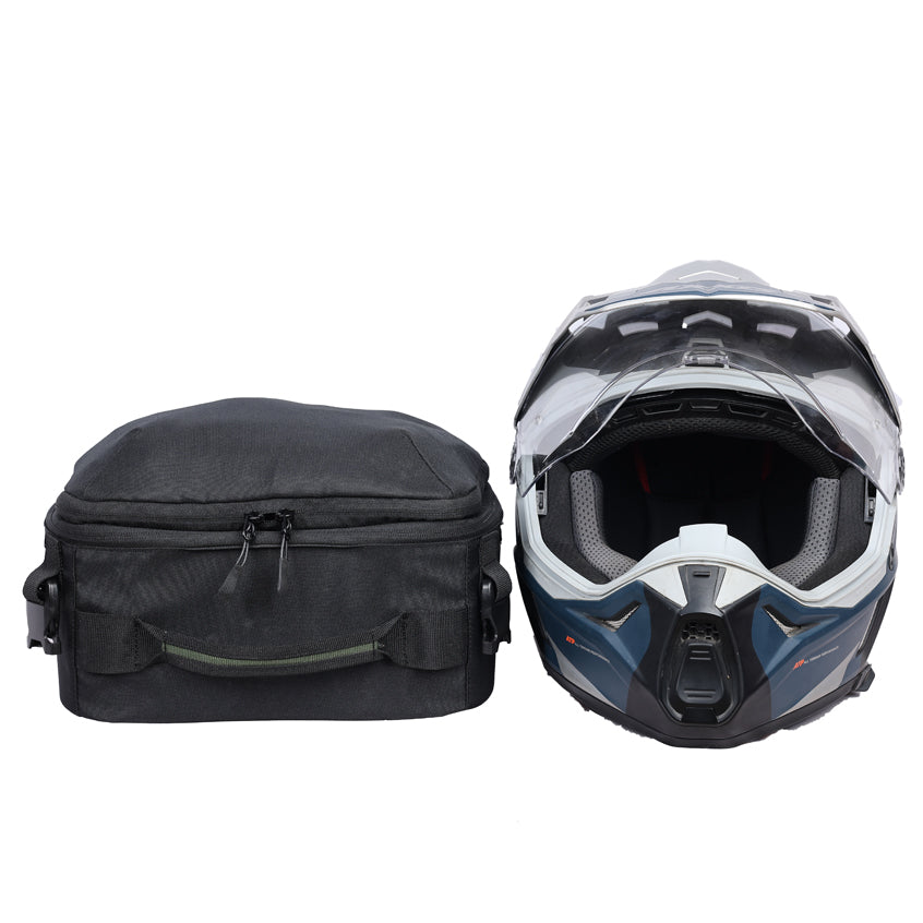 Motorcycle 10-40L black tail bag backpack convertible
