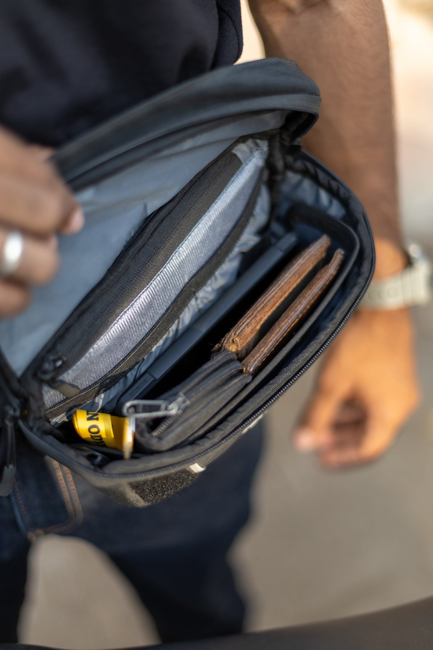 Motorcycle 2L black handlebar / waist bag