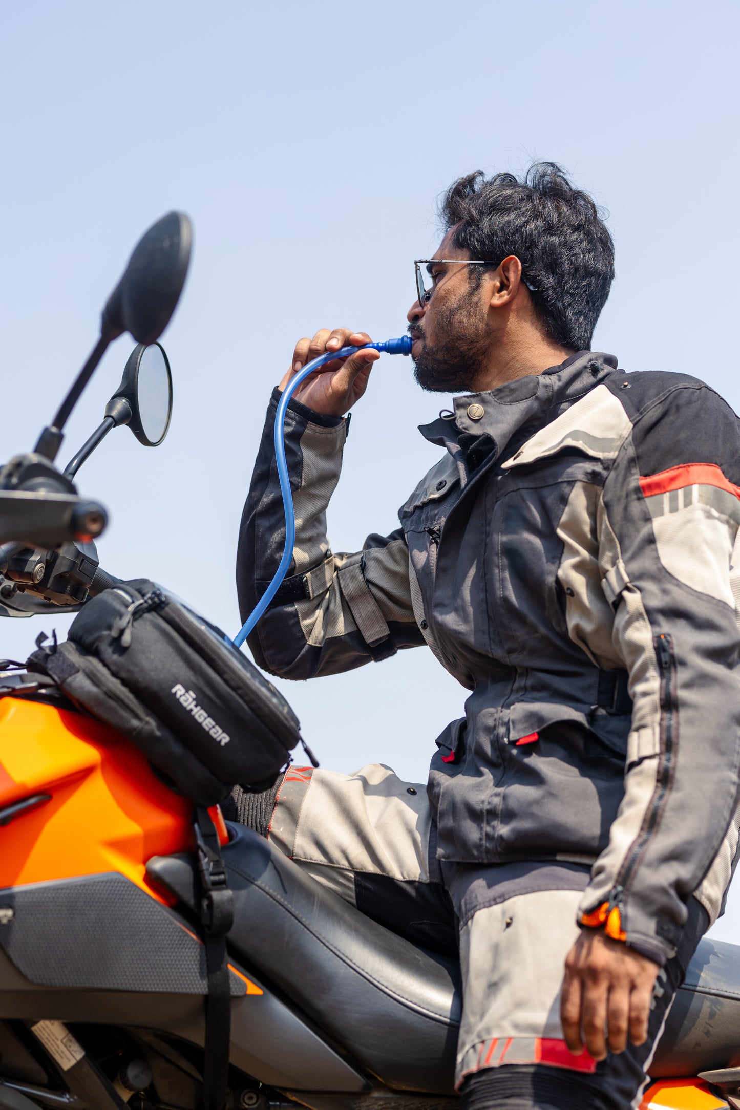 Motorcycle tank & hydration bag black