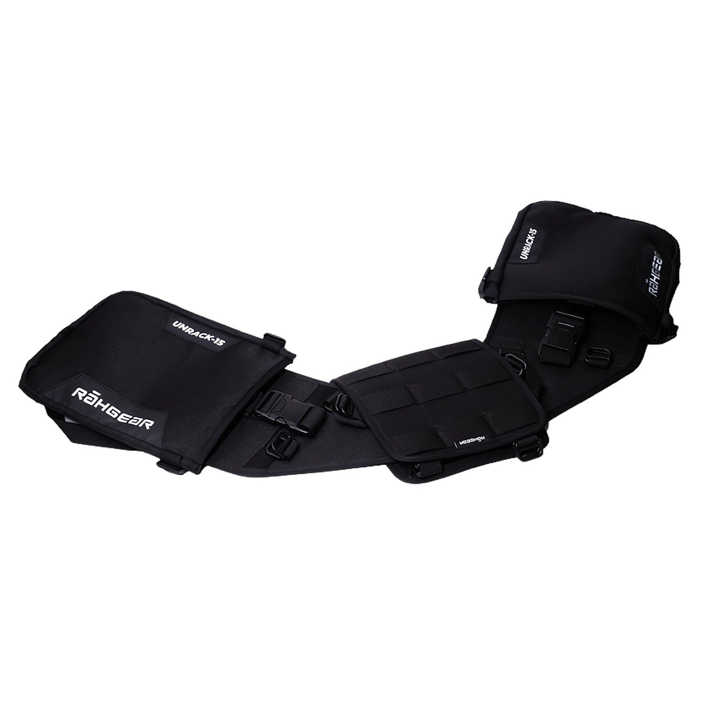 Motorcycle rackless saddle bag 55L black waterproof