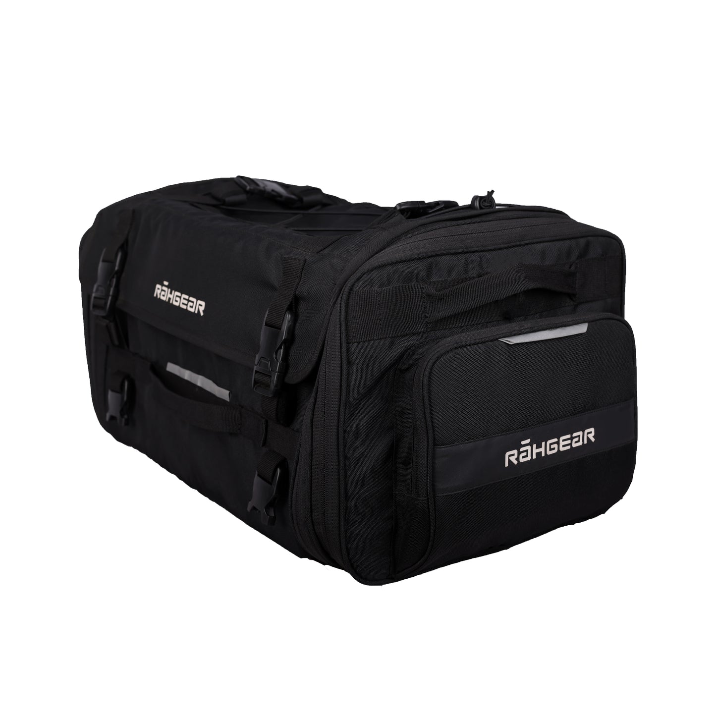 Motorcycle 60L expandable black tail bag waterproof