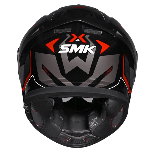 Motorcycle full face pinlock ready sun visor incl. helmet black grey red