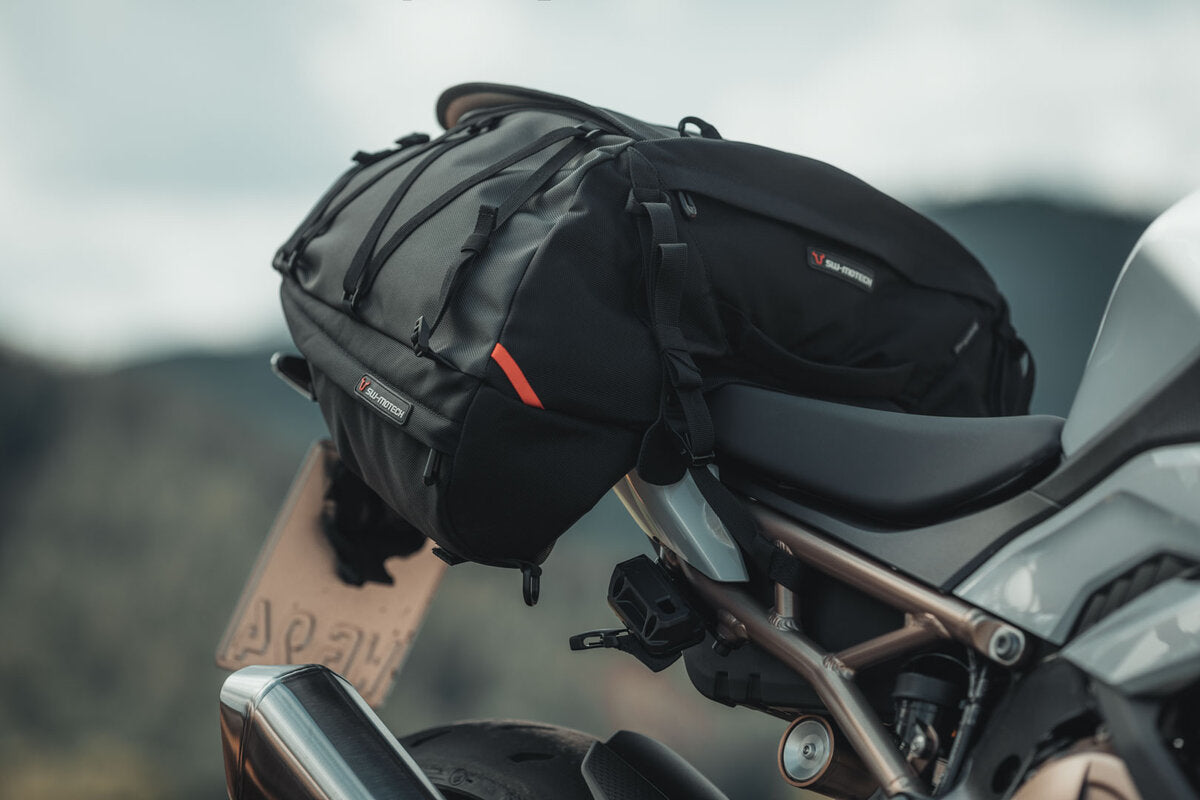 Motorcycle 50L waterproof tail cargo bag black