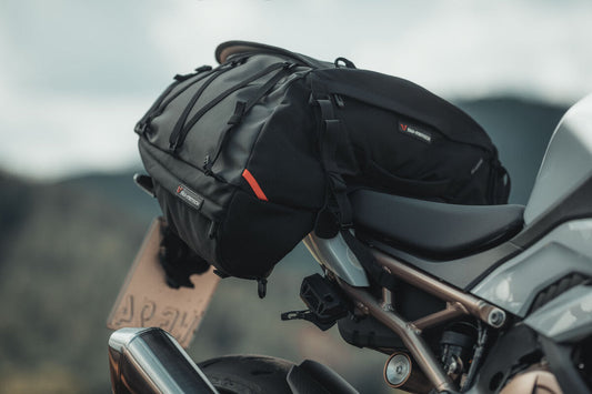 Motorcycle 50L waterproof tail cargo bag black
