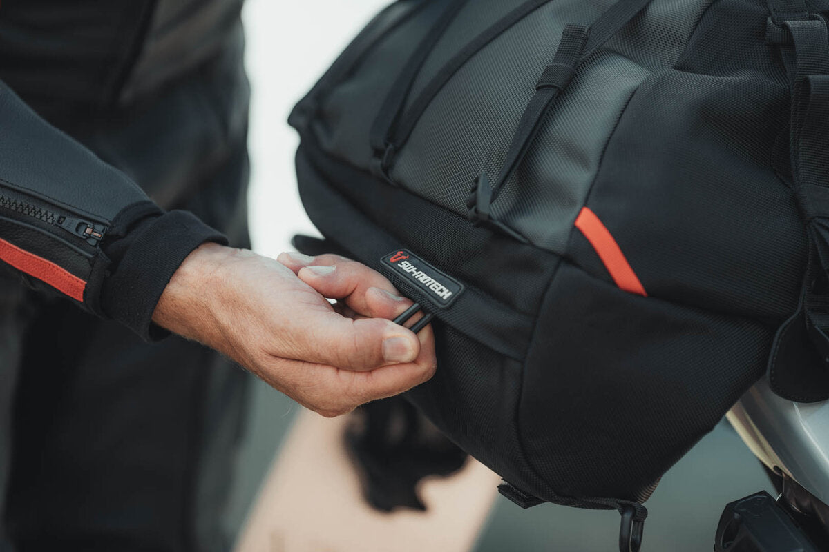 Motorcycle 50L waterproof tail cargo bag black