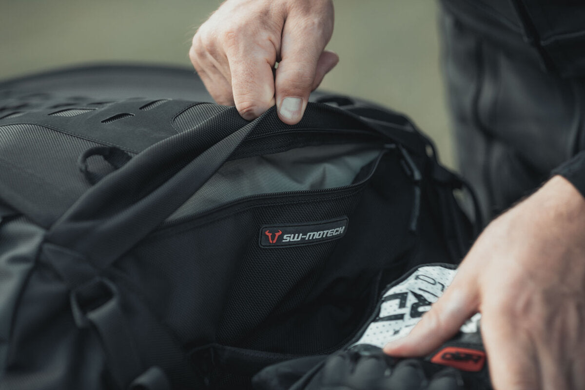 Motorcycle 50L waterproof tail cargo bag black