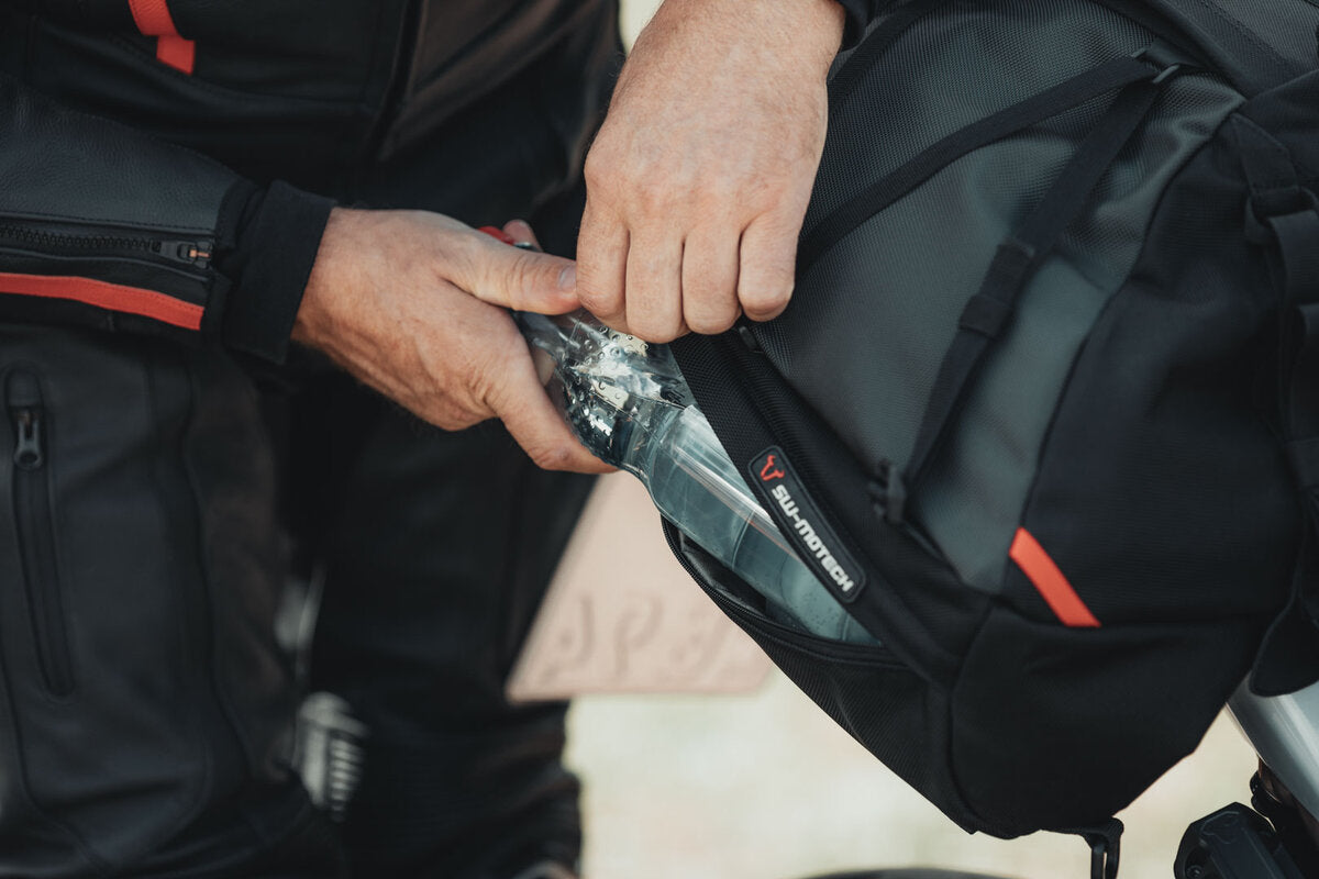 Motorcycle 50L waterproof tail cargo bag black