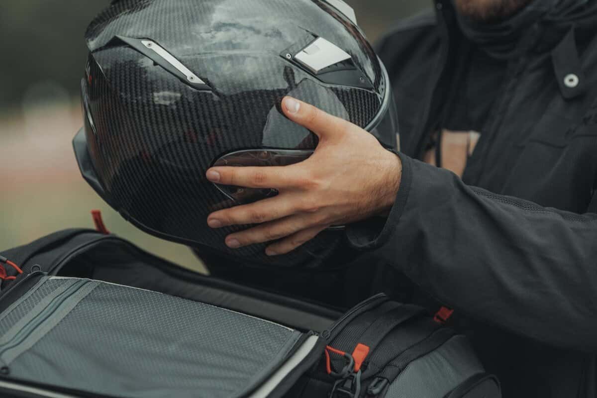 Motorcycle 32-42L waterproof tail bag black