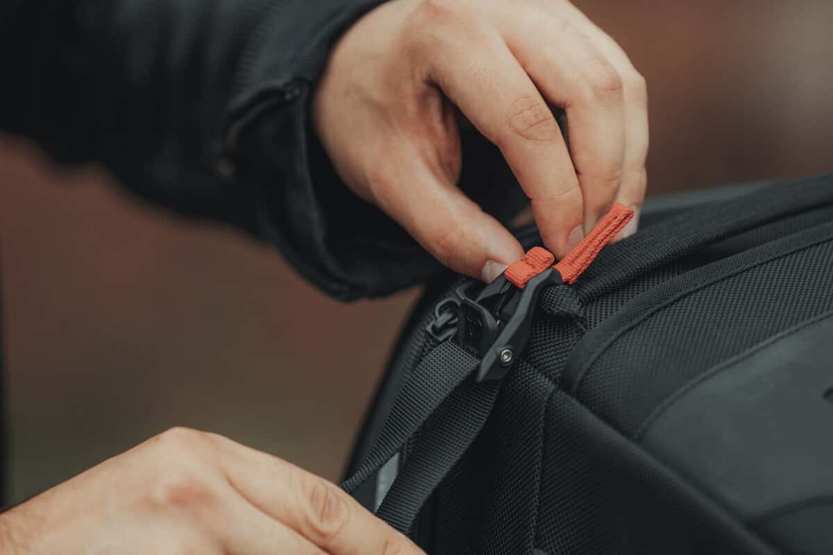 Motorcycle 32-42L waterproof tail bag black