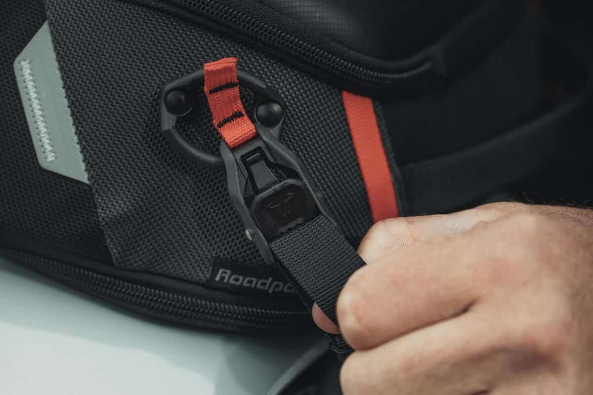 Motorcycle black tail bag 8-14L waterproof