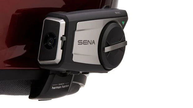 motorcycle 4K camera Harman Kardon speakers integrated intercom system
