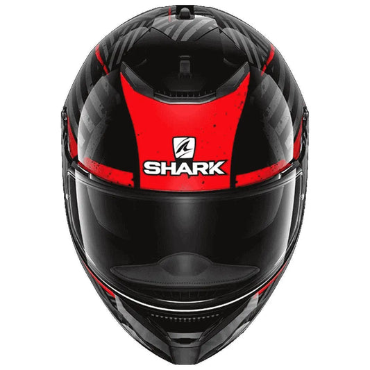 Motorcycle Full Face Black and red Shark helmet MotoGP winning