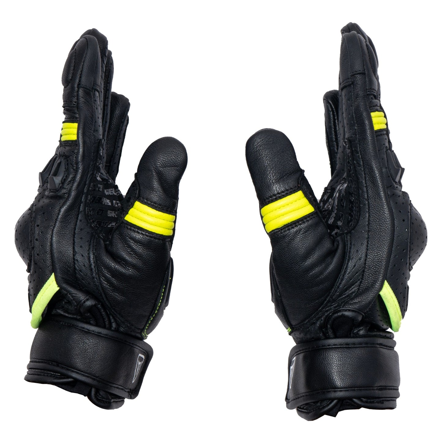 Motorcycle short cuff Leather Knox SPS armoured riding gloves