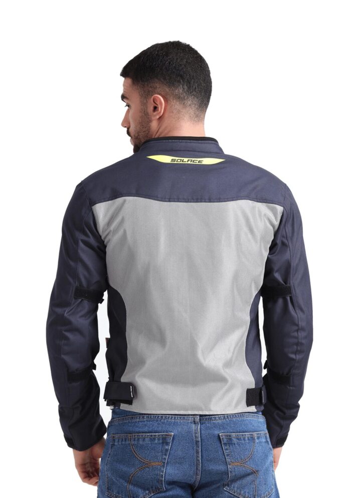 Motorcycle riding jacket level 2 armoured Silver