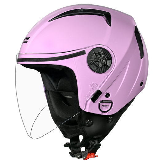 Motorcycle / Scooter half face open face helmet light pink