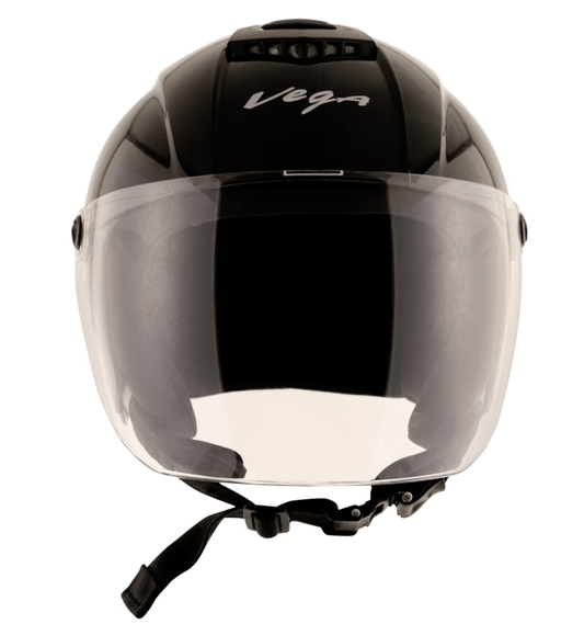 motorcycle/scooter half/open face helmet solid black women/men
