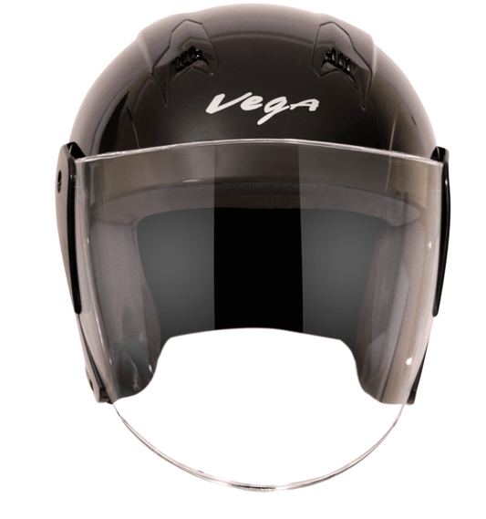 scooter/motorcycle city urban open face unisex helmet solid black