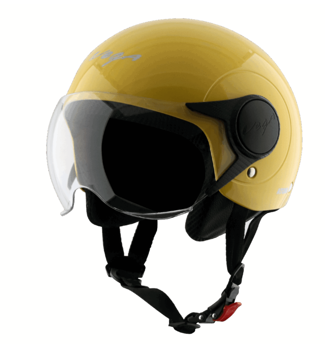 Scooter / motorcycle womens open face helmet yellow