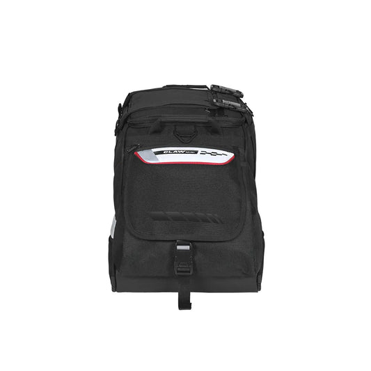 Motorcycle universal black tail bag 48L waterproof, reflective claw-mounting style
