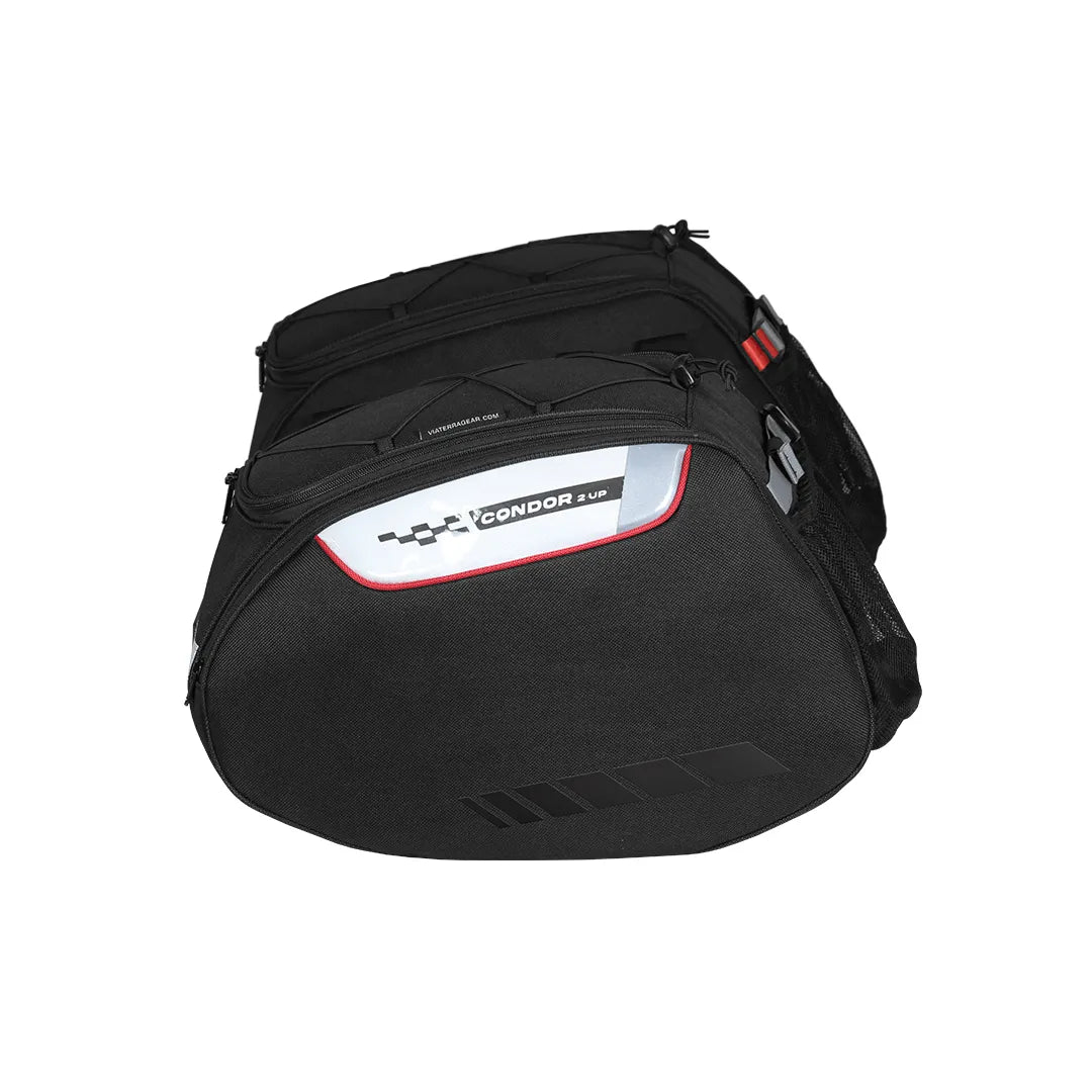Motorcycle 64L black saddle luggage bags waterproof