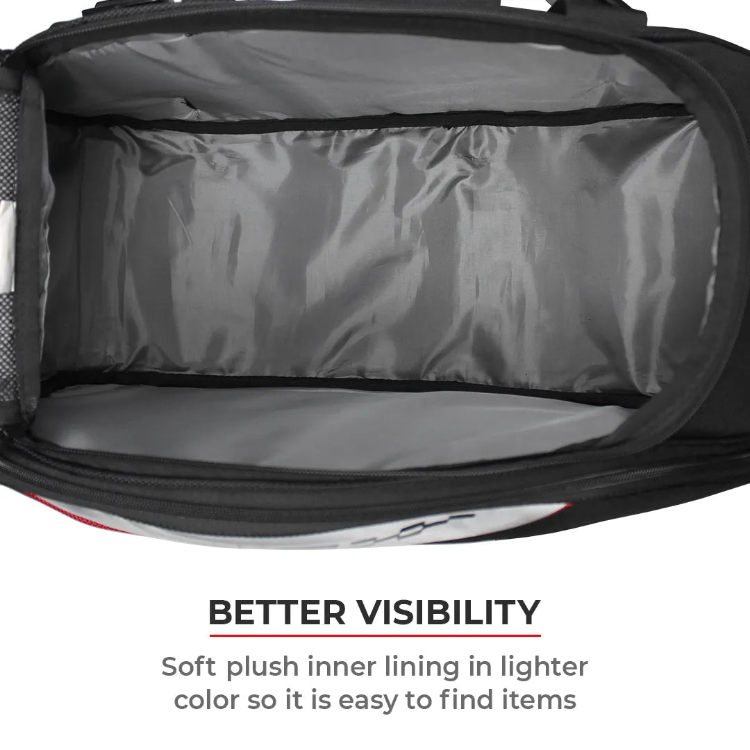 Motorcycle 64L black saddle luggage bags waterproof