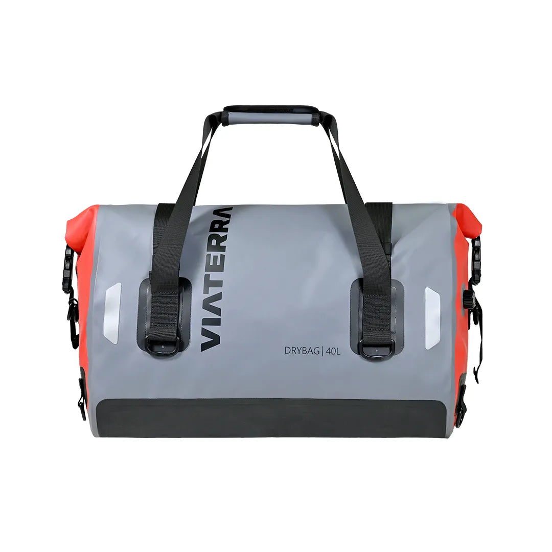 Motorcycle orange & grey waterproof drybag tailbag