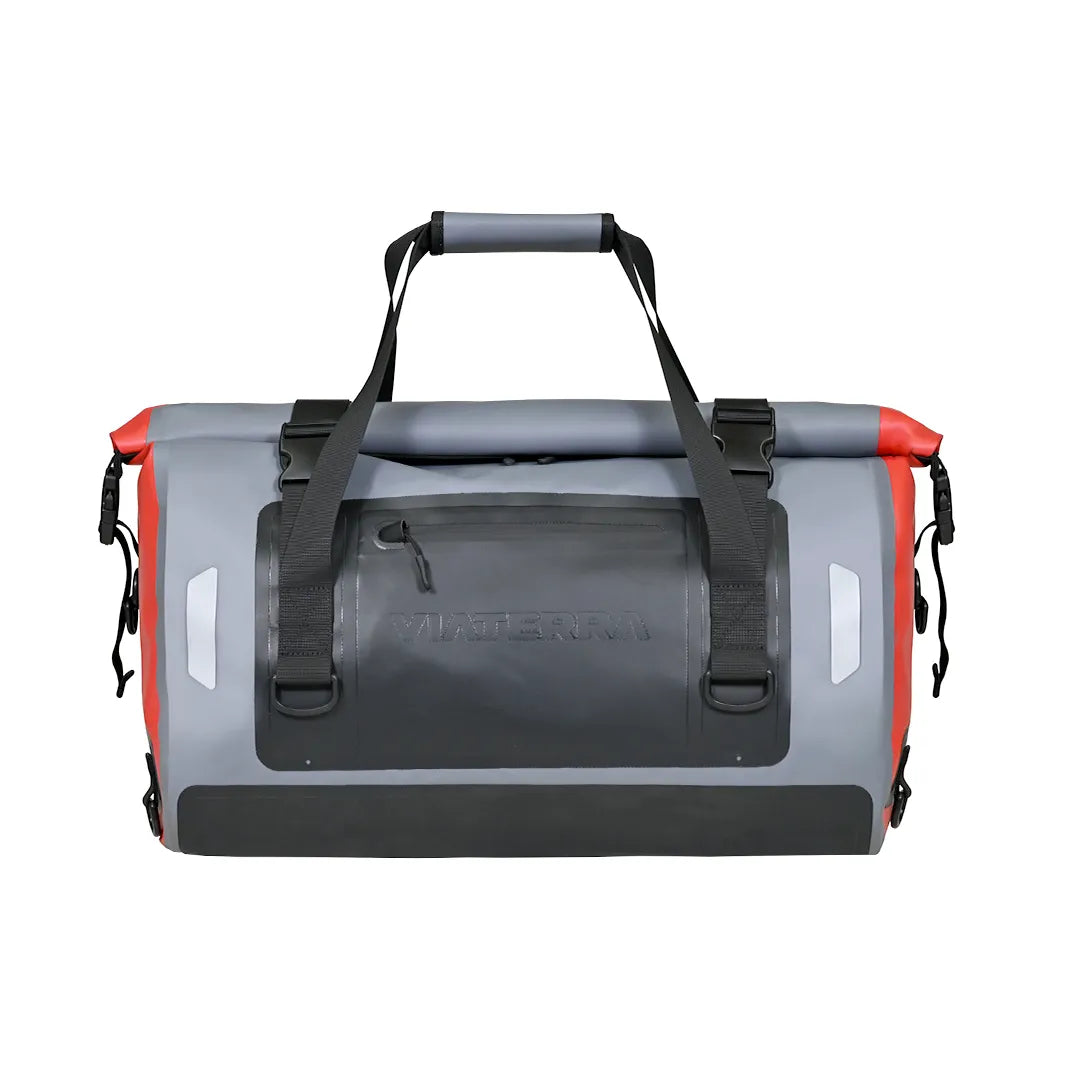 Motorcycle orange & grey waterproof drybag tailbag