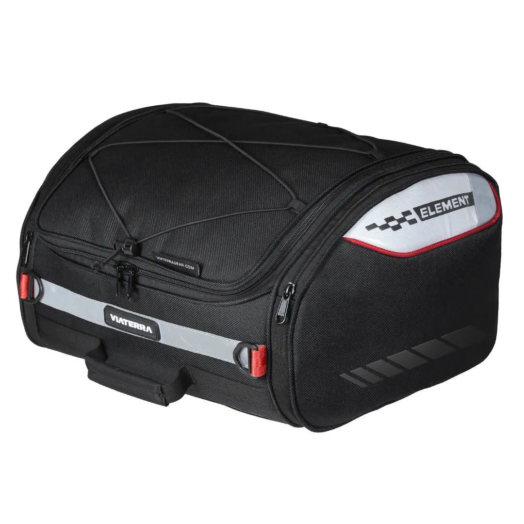Motorcycle tail bag black 35 litres universal fitment