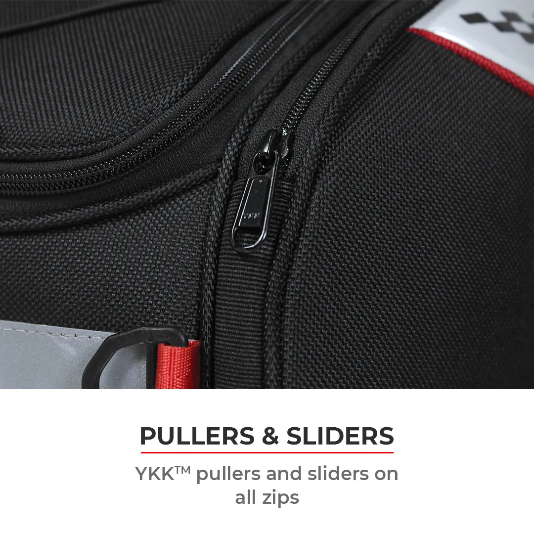 Motorcycle tail bag black 35 litres universal fitment