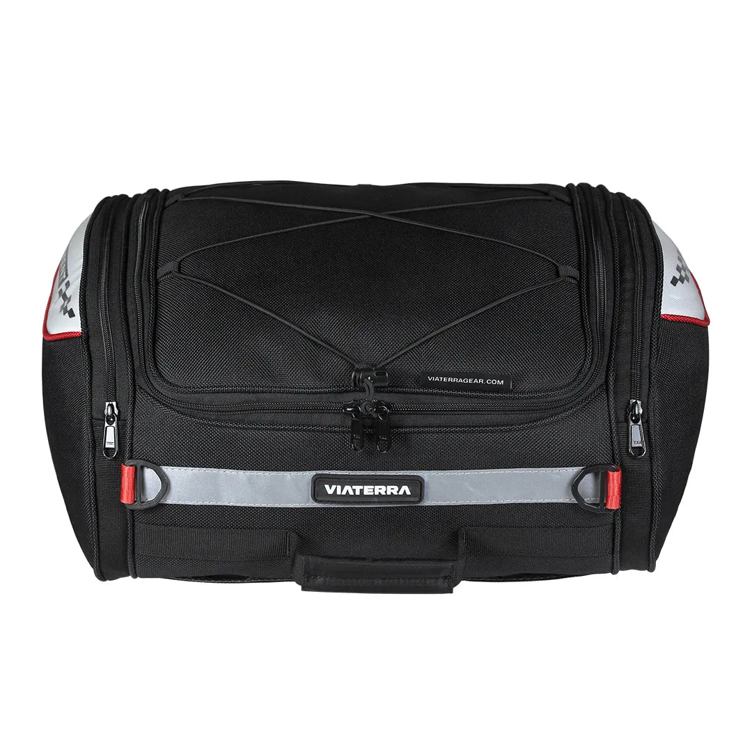 Motorcycle tail bag black 35 litres universal fitment