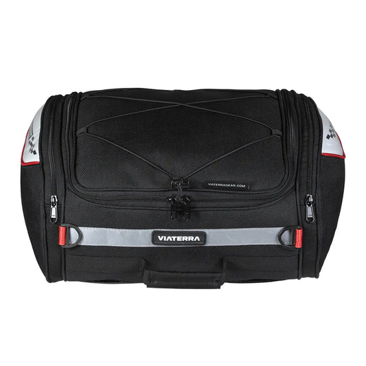 Motorcycle tail bag black 35 litres universal fitment
