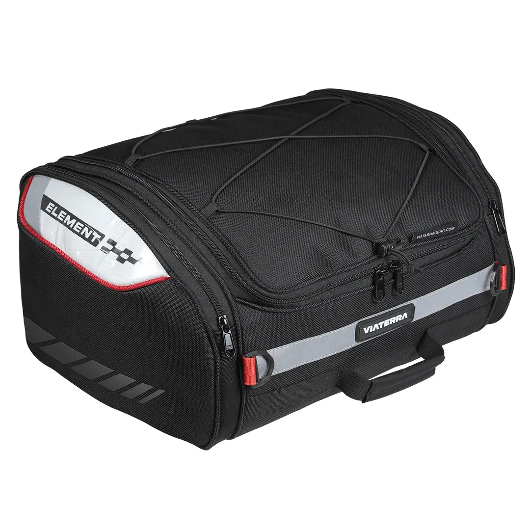Motorcycle tail bag black 35 litres universal fitment