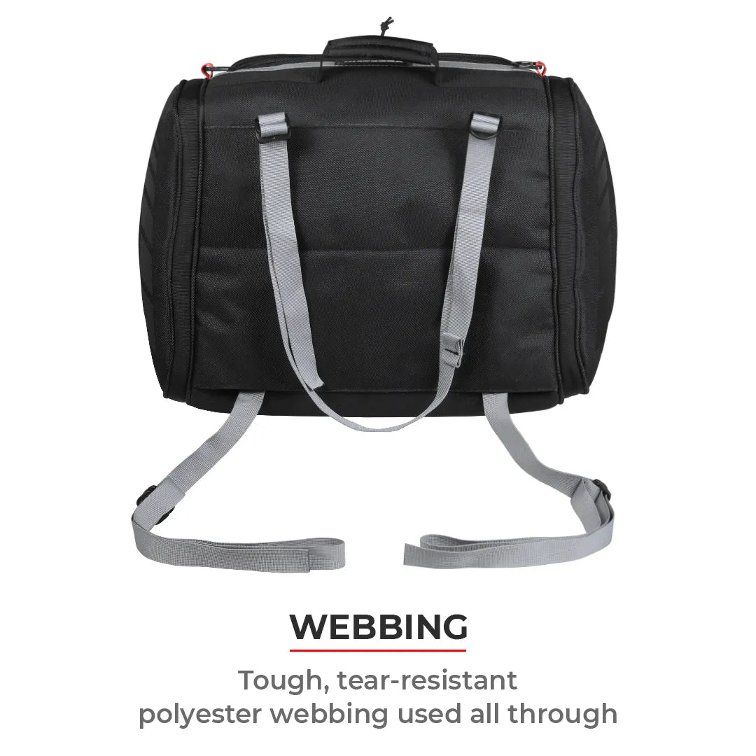 Motorcycle tail bag black 35 litres universal fitment