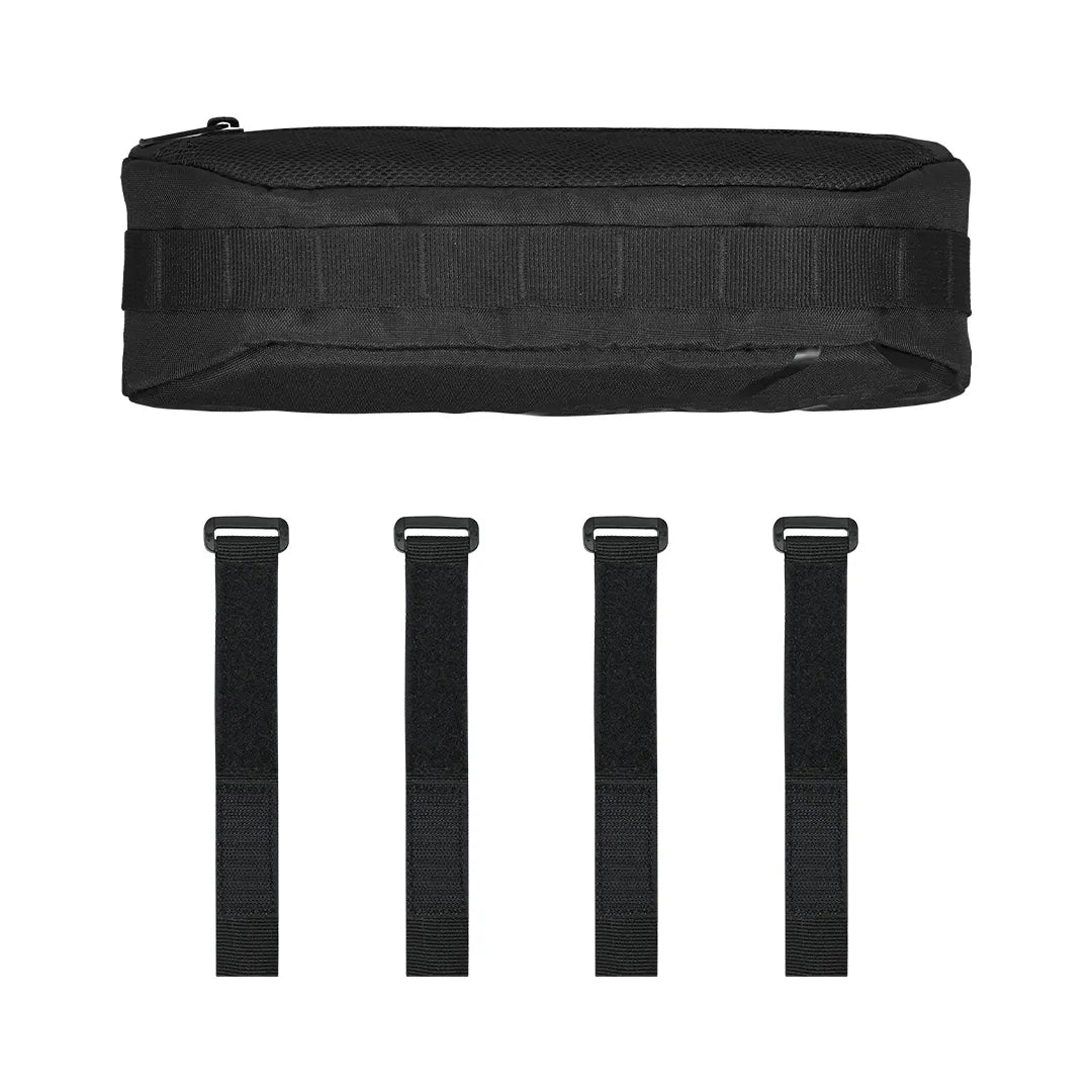 Motorcycle black handlebar trailpack