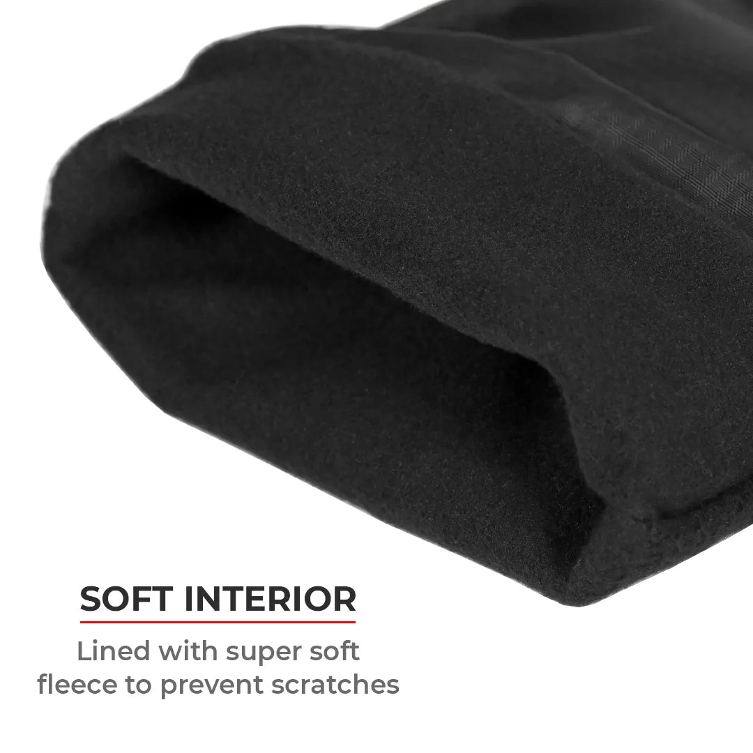 Motorcycle helmet visor storing sleeve black