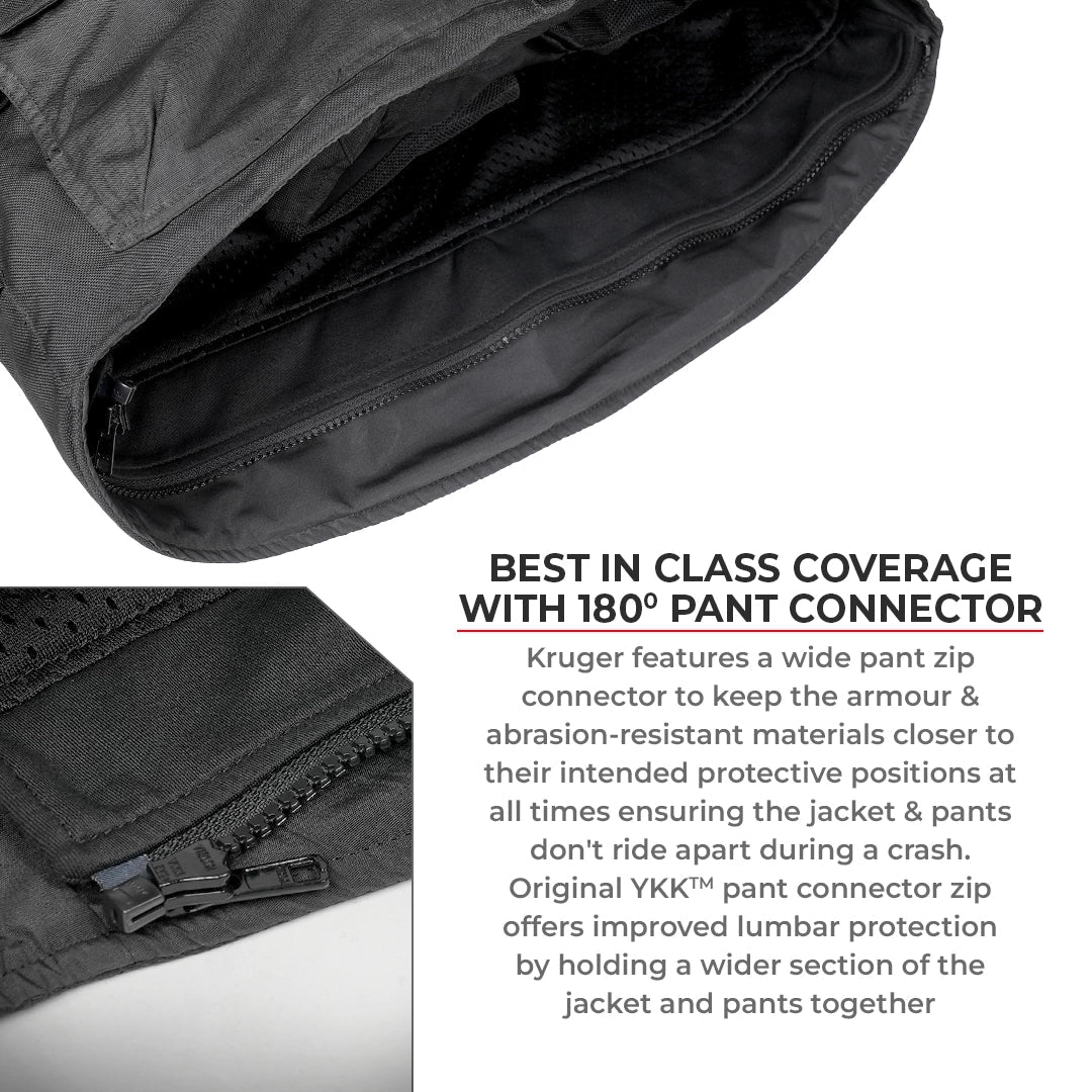 Motorcycle touring jacket black with reflectives weather protect