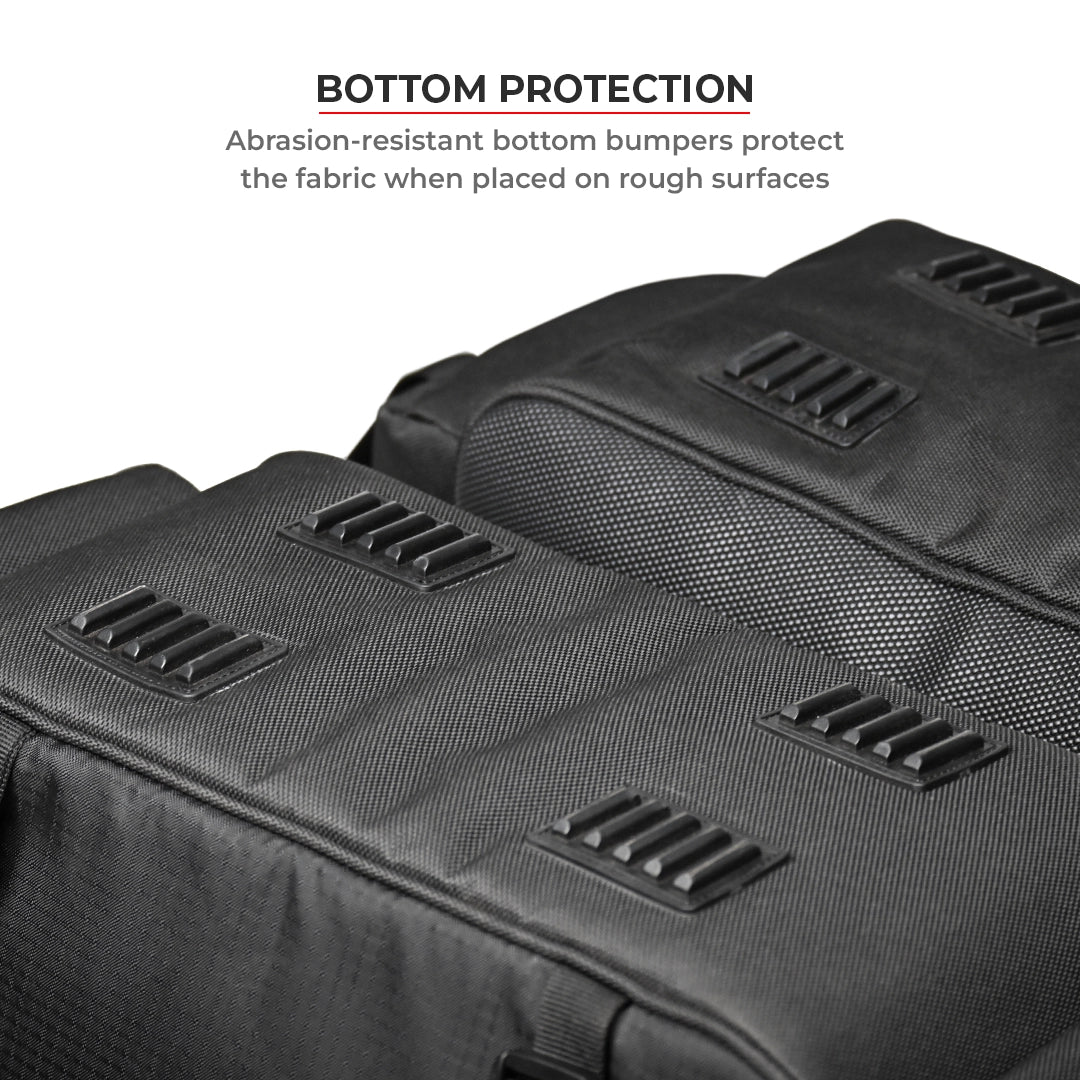 Motorcycle saddle bag 52L waterproof black