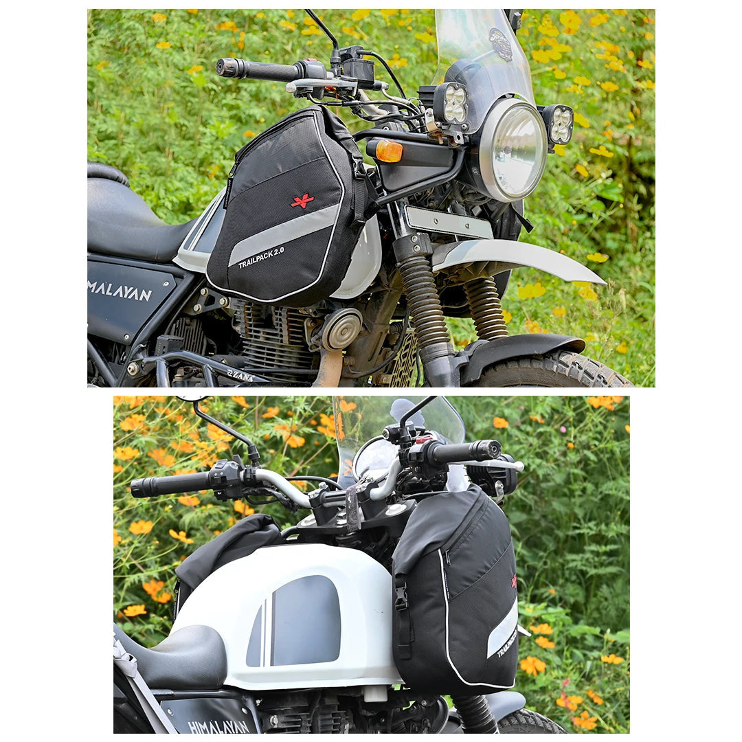 Motorycle waterproof black trailpack for himalayan 411 2020