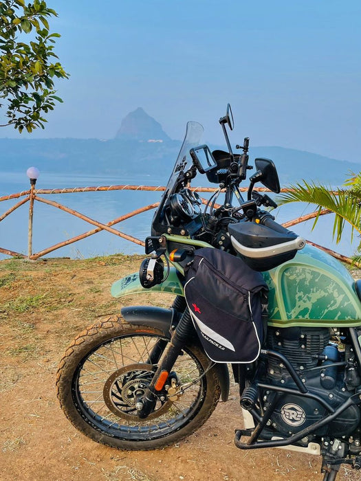 Motorycle waterproof black trailpack for himalayan 411 2020