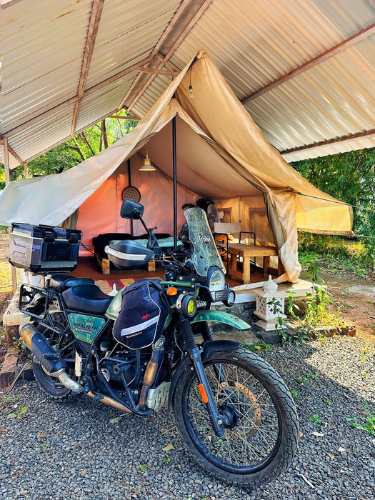 Motorycle waterproof black trailpack for himalayan 411 2020